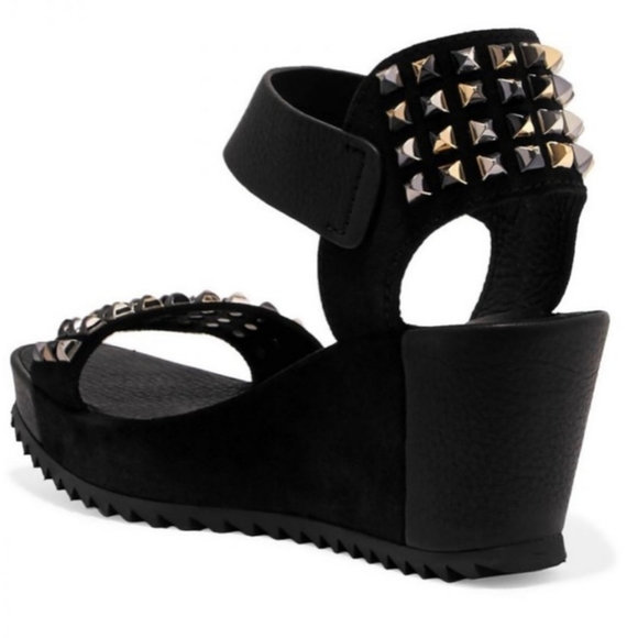 Pedro Garcia Fortuna Studded Wedge Sandles - Picture 3 of 13